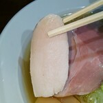 二代目むじゃき - 味玉中華そば･塩の低温調理鶏胸肉チャーシュー(R2.9.9撮影)