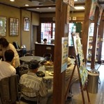 地獄蒸し工房 鉄輪 - 蒸したものをこちらで食べます。