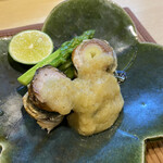 味乃しゅうか - さんまのネギ巻き　茄子ソース