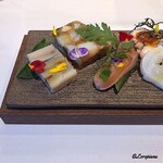 カーサ・デル・チーボ - 活穴子のﾃﾘｰﾅ､鮟鱇のﾃﾘｰﾅ､桜鱒のﾏﾘﾈ､蛸のﾃﾘｰﾅ