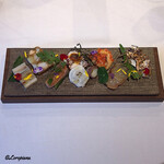 カーサ・デル・チーボ - 活穴子のﾃﾘｰﾅ､鮟鱇のﾃﾘｰﾅ､桜鱒のﾏﾘﾈ､蛸のﾃﾘｰﾅ､真鱈の瞬間燻製､鮃の椎茸締め､海鞘のｴｽｶﾍﾟｰｼｪ