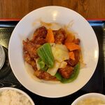 食客居 - 酢豚定食 ¥700 の酢豚