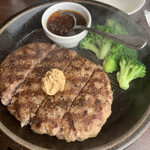 いきなりステーキ - ワイルドハンバーグ300g -ご飯抜き　1100円 -100円＋税