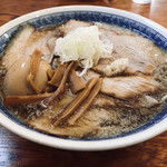中華そば 田むら - 背脂煮干中華 中(700円)、大盛(50円)、煮玉子(100円)