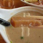 俺のラーメン あっぱれ屋 - シコシコした角切りメンマ！旨～い！！＼(◎o◎)／！！