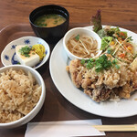 トリ アオキ - 唐揚げおろしポン酢（選べるランチプレート）1300円