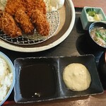 ゴッチョーサン - アジフライと牡蠣フライ定食