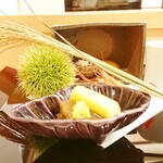 馬車道 大かわ - 前菜（お月見）