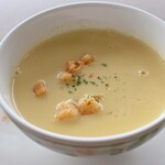 上野精養軒 本店レストラン - カップスープも濃厚だなぁ。 