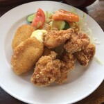 カンパリ - 唐揚げカニクリームコロッケ定食