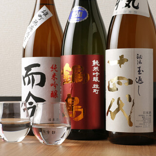 [Focusing on sake] Over 50 types of sake carefully selected by sommeliers!