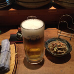 貝の又 - 生ビール