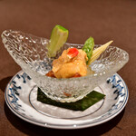 南風楼 - 【シェフのおまかせコース@10,000円】生雲丹の上湯（シャンタン）ジュレ