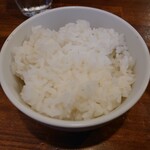 麺屋 悠 - もちろん、サービスライスを付けている♪