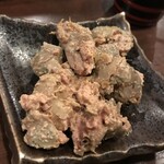 Sumibi Yakitori Massugu - ネットリ白レバーオイル漬け400円
