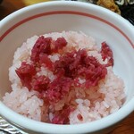 かつ義 - カリカリ梅ご飯