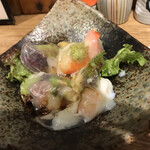 粉吉うどん - 小海老とアボカドの生春巻き