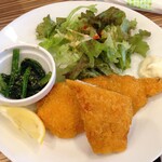 Bei Eria Hachijuuichi - (料理)日替りランチ(サンマと梅肉のさっぱりフライ)