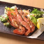 Straw-grilled botan shrimp (3 pieces)