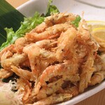 Crispy fried river shrimp