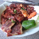 新羅亭 - 焼肉ランチ　1480円のメイン('12.06)