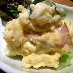 焼鳥・元気 - 最初の１品目です。 ポテトサラダ４５０円です。 本日のお勧めメニューで見つけてしまいました。