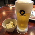 養老乃瀧 - 生ビール（460円＋税）とお通し