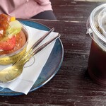 クラフトカフェ - サバランとアイスコーヒー