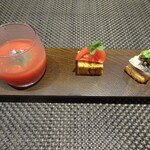 レストラン ラ・フロレゾン・ドゥ・タケウチ - ～L’AMUSE-BOUCHE～トマトのヴァリエーション　vers 2020