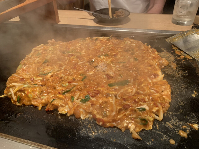 もんじゃ 麦 むぎ 心斎橋 もんじゃ焼き 食べログ