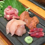 やきとり 正や - 丹波地鶏お造り４種盛