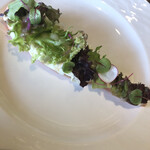 ポンヌフ - 前菜のサーモン。前菜は3種類から選べます。サーモン柔らかくてタルタルソースと相性抜群です。