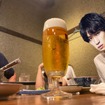 やさい串巻き なるとや - 最後はビールを飲みましたよー