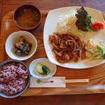 クローバーカフェ - 生姜焼き（日替わりランチ）