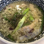 セアブラノ神 伏見剛力 - 九条ネギとせせりの塩つけ麺（つけダレ）