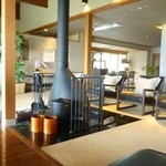 海のしょうげつ - 2012.06 ロビーはモダンに暖炉とか