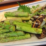 かぶと - 2009-2アスパラ&椎茸焼き