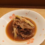 花いち - 茗荷と牛肉のすき焼き