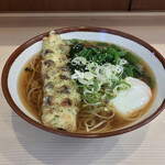 そばの神田 東一屋 - アサソバビンボー！　
      朝そば＋ちくわ天！