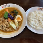 札幌スープカレー専門店エスパーイトウ - エスパーのスタミナ豚しゃぶカリー、1,272円