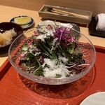 鳥匠 いし井 - ハーブサラダ