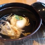 海のしょうげつ - 2012.06 椀物　空豆真丈　太刀魚