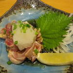 ぢどり屋大和 - ぢどりのたたき840円