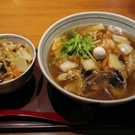 旬菜麺茶屋　五目亭 - 「五目ラーメン(和風醤油味)＆中華飯」