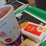 マクドナルド - セットのドリンクとハッシュポテト