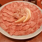 焼肉 静龍苑 - タン塩　2,900円 × 8人前= 23,200円 ミノ塩　1,600円