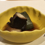 Itamaegokoro Kikuura - 先付け　蛸と茄子の冷製軟らか煮
