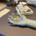 プレゼンテ スギ - モズクガニにナスタチウム