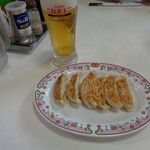 餃子の王将 - ビールセットの餃子