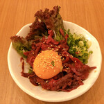 焼肉 ○八 - 桜ユッケ